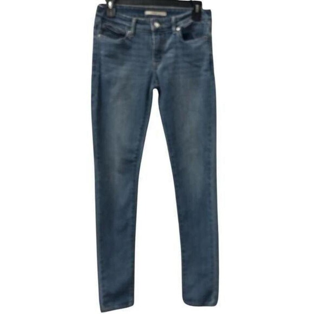 Levis 711 Skinny 26 Red Tab Denim Jeans Medium Wash